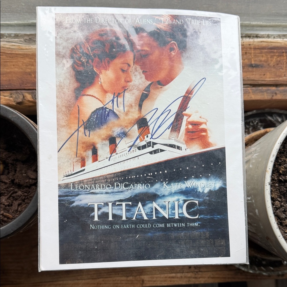 Titanic Movie Poster with Signatures